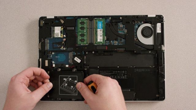 Componentes internos de um notebook